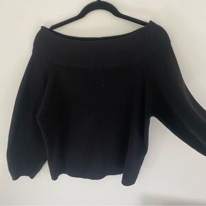 H&M Black Off-Shoulder Sweater